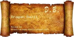 Dragan Bazil névjegykártya